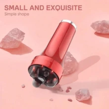 红光手持腹部按摩器，迷你腰腹按摩器，锻炼肌肉放松，9级强度调节，多功能便携，USB充电，1200mAh电池，是送给家人和朋友的理想礼物。