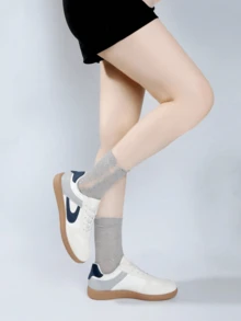 2026 New Women Flat Casual Sports Sneakers - Blue and White - View 6