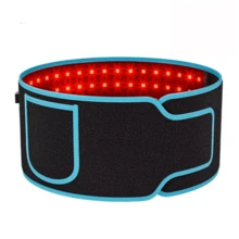 Red Light Infrared Light Belt For Body - LED Red Light Device With Timer For Relaxing Muscle Back Waist Shoulder - 660nm & 850nm 10HZ & 40HZ Pulse Grey - 黑色 - 查看 7