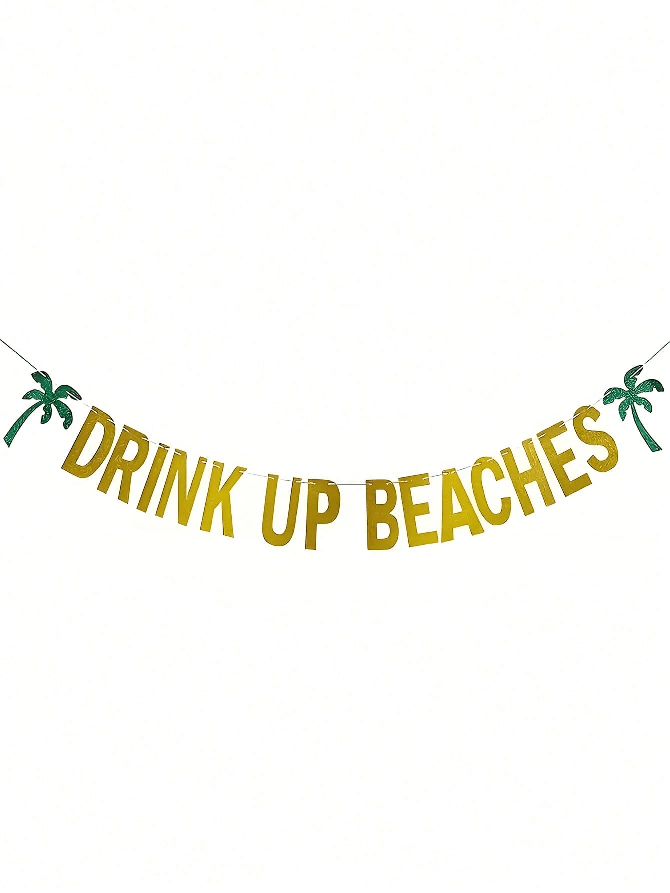 1pc Hawaiian Luau Party Banner | Tropical Coconut Tree & Pineapple Drink Design | Decorative Set For Beach Parties, Summer Celebrations & Tropical Events - Multicolor - View 1