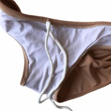 Men's Slim Swim Trunks 8cm Side Cut Modern Comfortable Beach Pool Sun Summer - Nude - 查看 2