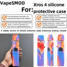 VapeSMOD 多色硅胶保护壳适用于 XROS 4，防滑防摔全软壳保护套，硅胶套 - 彩色 - 查看 7