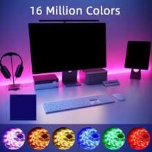 NBBUFF 3.28ft-100ft Smart RGB Color Changing Led Strip Lights With 44Key Remote And APP Control, Music Sync, Adjustable Brightness & Speed, Easy Installation For Bedroom, Ceiling, Party, Christmas Decor, TV Background Light, Room Decor Lights