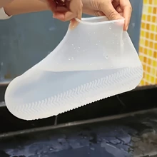 2 Color Options, 1 Pair Latex Shoe Covers, Anti-Slip Thickened Wear-Resistant, Suitable For Cycling And Rainy Day Walking, Protect Shoes From Getting Wet, Unisex, Durable, Elastic, Easy To Clean, Multi-Color - Excellent Rain And Wet Weather Protection, Reusable Anti-Slip Shoe Covers, Durable Outdoor Shoe Covers, Suitable For Outdoor, Travel, Camping, Hiking, Cycling, Fishing, Rainy Days, Vacation, Seaside, Beach And More Occasions