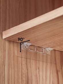 Multi-Functional Clear Cabinet Hanging Hook Shelf Divider - Multicolor - View 4