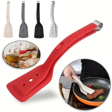 Versatile 2-In-1 Stainless Steel & Silicone Cooking Tongs - Heat Resistant, Adjustable Design For BBQ, Bread, Fish, Eggs, Steak, Pancakes & Salads - Non-Stick Kitchen Tool
