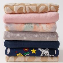 Kit 3 Soft Baby Blankets Microfiber Winter Girl Boy Children - Các cô gái - Xem 1