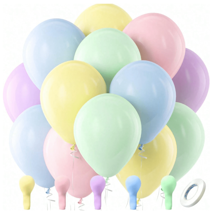 10/50PCS Pink Balloon Latex Party Balloon, 18/12/10/5 Inch Round Helium Multi-Color Macaron Balloon, Birthday Rainbow Party Shower, Wedding Decoration