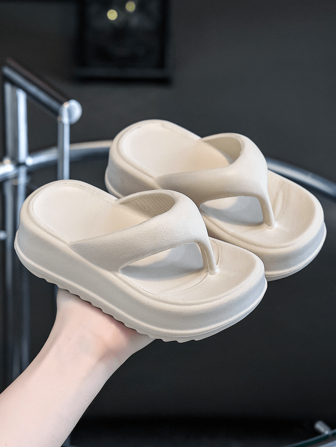 HAHABOBO 新款女童人字拖，简约休闲，纯色，时尚百搭。EVA材质，适合夏秋季节穿着，舒适轻便，增高，厚底，室内外均可穿着，室内居家淋浴，户外沙滩、海边度假、旅游、温泉花园鞋