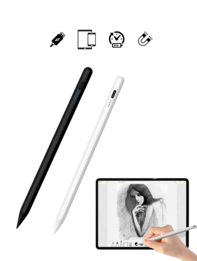 Caneta Touch Screen Ponta Fina Desenho iPad IOS Android Alta Precisão Universal Design Gráfico