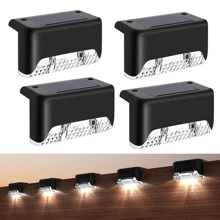 16 paquetes de luces solares para exteriores, luces decorativas impermeables para exteriores, luces solares para jardín, luces solares para vallas, luces solares para escaleras, luces LED de ambiente navideño, para escaleras, vallas, jardín, balcón, patio y senderos exteriores