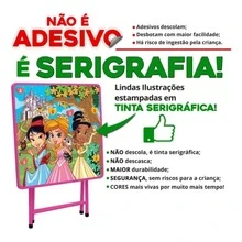 Mesinha Infantil Kit P/ Espaço Kids Com 2 Cadeiras Diversão! - Rosa chiclete - Visão 11