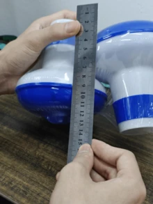 夏季泳池漂浮装置，家庭及酒店泳池漂浮水泡腾片漂浮装置，尺寸略小，请参考实际尺寸图片仔细订购，谢谢您的理解。 - 藍色 - 查看 10
