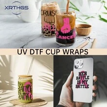 XRTHGS XRTHGS 12PCS/SET UV DTF Transfer Stickers Pink Ribbon Style For Mugs, Cups, Bottles, School Supplies, Crafts, DIY Art - Easy To Apply DIY Crafts(Glass Not Included)