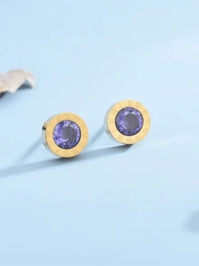耳環金+紫