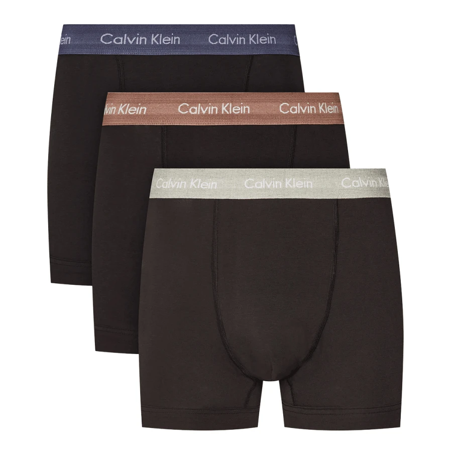Calvin Klein TRUNK 3PK - Olive Green, Brown, Navy - View 1