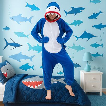 Pijama de Dibujos Animados Diferentes Modelos de Tela Cálida Ideal para Esta Temporada.