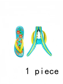 1 pièce Pince à serviette de dessin animé, pince de décoration créative pour la plage, le patio, la piscine, pince à serviette extérieure pare-vent, pinces à linge (style mignon) - Multicolore - Voir 12