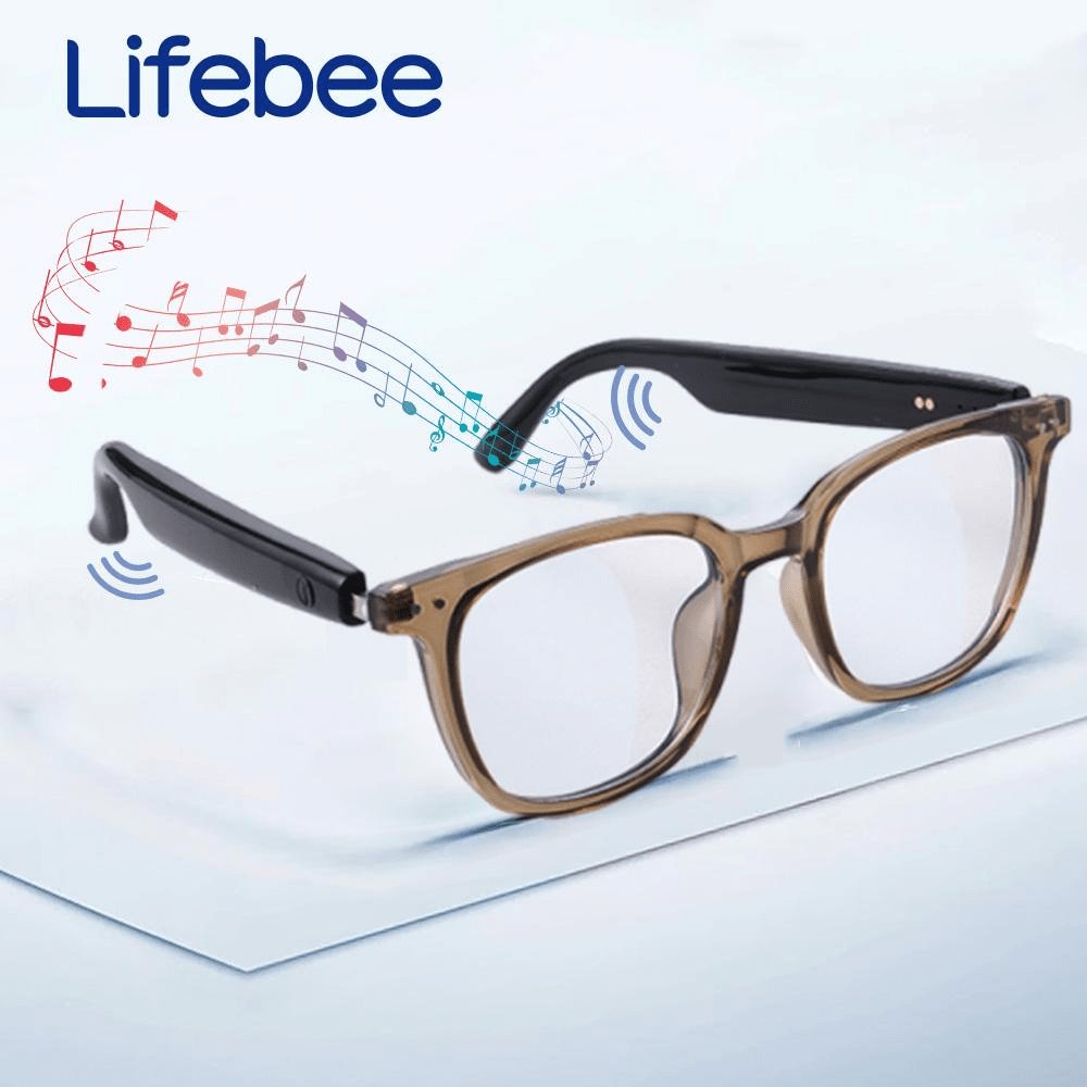 LIFEBEE نظارات ذكية للرجال والنساء من LIFEBEE ، نظارات ذكية لاسلكية متغيرة اللون مع مكالمات لاسلكية ، مزودة ببطارية داخلية ، ميكروفون مدمج ، مساعد صوتي ، تحكم في الموسيقى ، نظارات لاسلكية متعددة الوظائف للعمل والمكتب