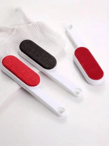 1pc Double-Sided Reusable Lint Remover, Suitable For Clothes, Carpets And Furniture, Pet Hair Brush, Manual Static Dust Cleaner, Home Cleaning Tool, No Power Needed, Lint Brush