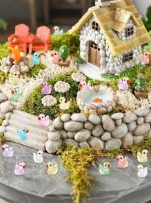100pcs Mini Glittery Resin Duck Sculptures | Multicolor Handcrafted Garden Ornaments For DIY, Bonsai, Aquarium & Room Decor, Perfect Holiday Gift | Whimsical Duck Design, Glossy Resin Material, No Electricity Needed
