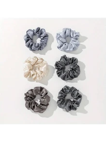 12 Stück blaue Satin Scrunchies Haargummis, 2025 neue Haraccessoires, elegante Haargummis für den Pferdeschwanz, vielseitig geeignet für alle Haartypen, für den Alltag & Reisen, Geschenk für Freunde, Hochzeitssaison, Scrunchie Haargummis