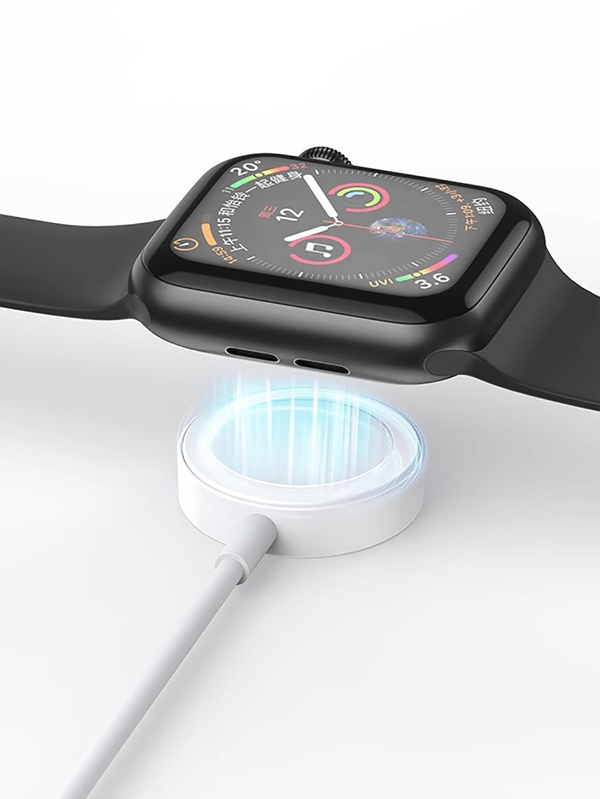 2pcs 3.3ft/100cm Magnetic Wireless Charger Cable Compatible With Watch Series Ultra/9/8/7/6/5/4/3/2/1/SE, Type-C Fast Charging