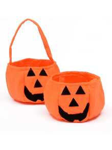 1/3/5/10 Stücke Halloween Kürbis Taschen, handgehaltene Vliesstoff Taschen für Süßigkeiten, Halloween Party Zubehör, Make-up und Kleidung Accessoires