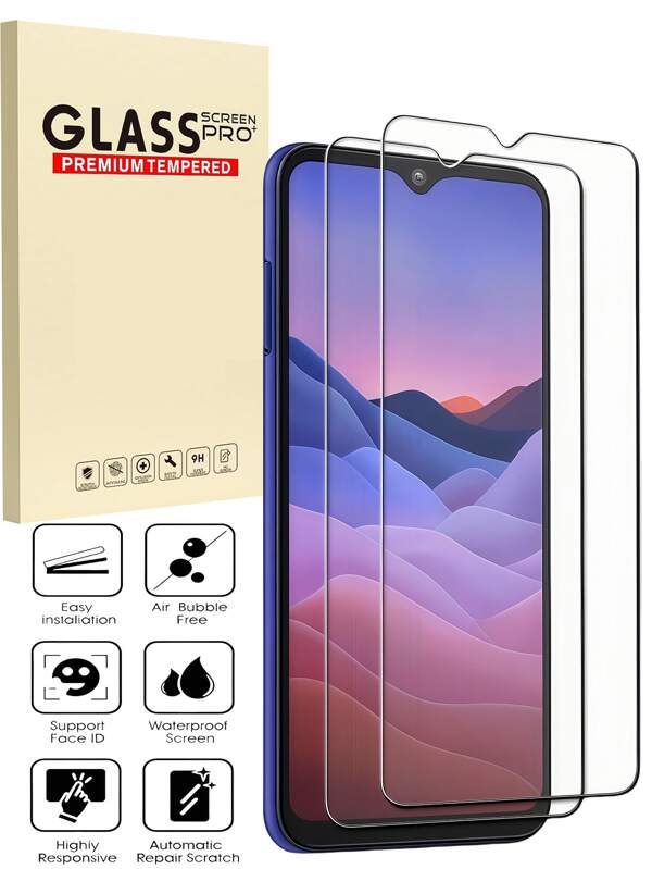 2 Stücke 9H Härte Displayschutzfolien, einfache Installation, keine Blasen, kompatibel mit Xiaomi/Redmi Serie, glatte Berührung, staubdicht, wasserfest, fingerabdruck- und kratzfest, verträglich mit Handyhüllen