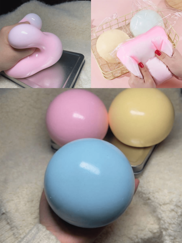 Jouet de soulagement du stress à rebond lent, saveur fraise mangue au sel de mer. Jouet anti-stress pour adultes, de haute qualité, créatif pour soulager le stress et se détendre. Meilleurs cadeaux pour Halloween, Noël, rentrée scolaire