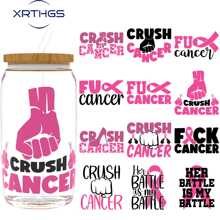XRTHGS XRTHGS 12PCS/SET UV DTF Transfer Stickers Pink Ribbon Style For Mugs, Cups, Bottles, School Supplies, Crafts, DIY Art - Easy To Apply DIY Crafts(Glass Not Included)