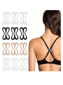 4/8/12/16/20 pièces Clips de soutien-gorge en forme de libellule colorée, Supports de bretelles de soutien-gorge ajustables antidérapants, Accessoire de sous-vêtement de soutien invisible pour la poitrine