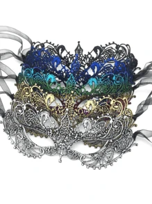 5/3/1 pièce Voile de luxe en dentelle, masque sexy pour moitié du visage, masque pour fête, rôle, bal masqué, cérémonie de remise de diplômes, mariage, décoration des yeux