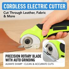Rechargeable 4V 2000mAh Electric Box Cutter For Cardboard, Fabric, Carpet, Leather, Paper, Plastic, Packages, Rotary Cutter