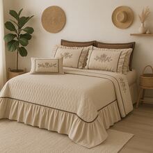 Hazelnut Mosaic Quilt Kit, Queen Size