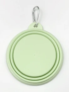 可折叠宠物碗，适合旅行、露营、散步，可用作猫狗的水碗和食碗，无异味，带登山扣，也可作水瓶或露营碗使用。 - 彩色 - 查看 12