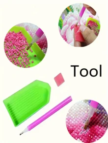 1 件 DIY 钻石画 - 风景、流水、十字架、家居装饰、全钻，11.8*15.7 英寸/30*40 厘米 - 彩色 - 查看 6