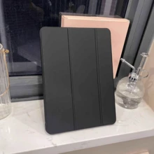 3-Fold Tablet Protective Case, Auto Sleep/Wake, Solid Color Minimalist Business Style, Lightweight & Heat Dissipation, Suitable For Tab M11/Tab P11 Plus/M10 Plus (Gen 3)/P11, Also Compatible With Xiaoxin Tablets, Redmi Pad2 11-Inch/Redmi Pad SE 11-Inch, And Mi Tablets. - Black - View 6