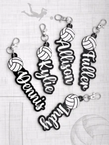 单包装可定制姓名和多种运动选择 3D 打印塑料个性化钥匙扣/包挂件，运动主题多色迷你球礼品配件，适合生日、周年纪念日、毕业典礼、比赛日等场合，经久耐用，可雕刻，不锈钢材质，色彩缤纷，可爱，趣味十足，卡哇伊，千禧年风格，时尚，男女皆宜，休闲百搭，可定制，个性化，独一无二，是送给他的理想礼物，也是送给她的理想礼物，适合送给男朋友、女朋友、家人、朋友，旅行配件。 - 彩色 - 查看 6