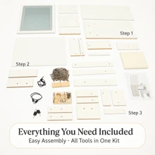 Modern Dressing Table With Drawers And Shelves Dressing Table With Light Mirror Multifunctional Dressing Table For Bedroom (Including Padded Stool)