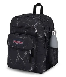 JanSport Mochila Big Student, compañera de clases ideal, capacidad extra grande, varios compartimientos organizadores, resistente al uso diario, diseño juvenil, tirantes acolchonados ajustables, compatible con laptop y cuadernos, colores modernos para estudiantes activos. - ELECTRIC BOLTS - Ver 2