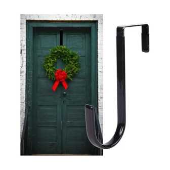 1个装圣诞免钉防水花环挂钩，无缝门后挂钩，家居装饰，圣诞装饰品，房间装饰，冬季圣诞装饰，家居圣诞礼物，圣诞装饰品