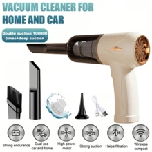 Aspirateur portable pour la maison et la voiture, rechargeable par USB, sans fil, ultra-puissant, nettoyeur de poussière, convient pour une utilisation intérieure et domestique