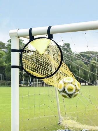 1 stuk voetbaldoelnet, opvouwbaar voetbaltrainingsnet, gemakkelijk te bevestigen en los te maken, voetbaldoel voor voetbaltrainingsoefeningen
