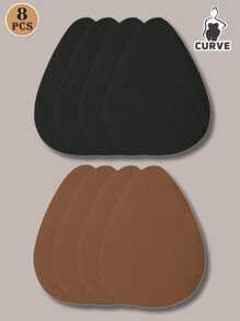 Invisible Latex Adhesive Strapless Bra, Beige/Brown/Black Suitable For B-E Cup Big Chest