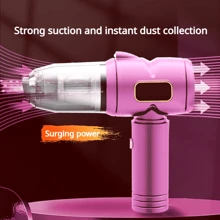 SOKANY Versión mejorada, aspiradora de mano inalámbrica portátil, succión potente, aspiradora inalámbrica con succión de torbellino. Equipada con una batería de gran capacidad de 2000mAh, recargable por USB, con una variedad de accesorios, incluido un cepillo alargado, fácil de limpiar las ranuras del teclado de la computadora, adecuada para limpiar automóviles, talleres, computadoras, muebles del hogar, decoraciones, oficinas y sofás familiares, es un pequeño compañero indispensable en la vida