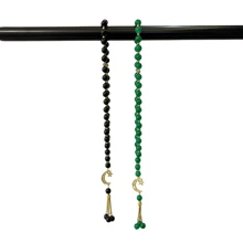 Neues grenzüberschreitendes 33-Sterne- und Mond-Tasbih-Armband mit muslimischen Gebetsperlen