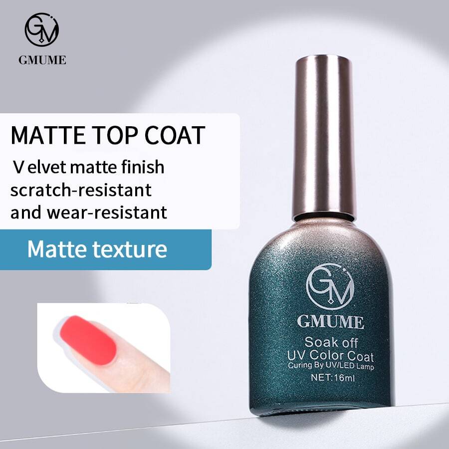 16ml Gel No Wipe Top Coat & Base Coat &Matte Top Coat Set , Shine Finish And Long Lasting ,For Home Salon Nail Art DIY Hollween Nails Christmas Nail Supplies Glue On Nails Nail Builder Gel Gel Nail Polish Nail Supplies