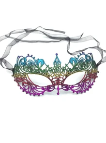 5/3/1 pièce Voile de luxe en dentelle, masque sexy pour moitié du visage, masque pour fête, rôle, bal masqué, cérémonie de remise de diplômes, mariage, décoration des yeux