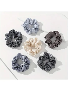 12 Stück blaue Satin Scrunchies Haargummis, 2025 neue Haraccessoires, elegante Haargummis für den Pferdeschwanz, vielseitig geeignet für alle Haartypen, für den Alltag & Reisen, Geschenk für Freunde, Hochzeitssaison, Scrunchie Haargummis